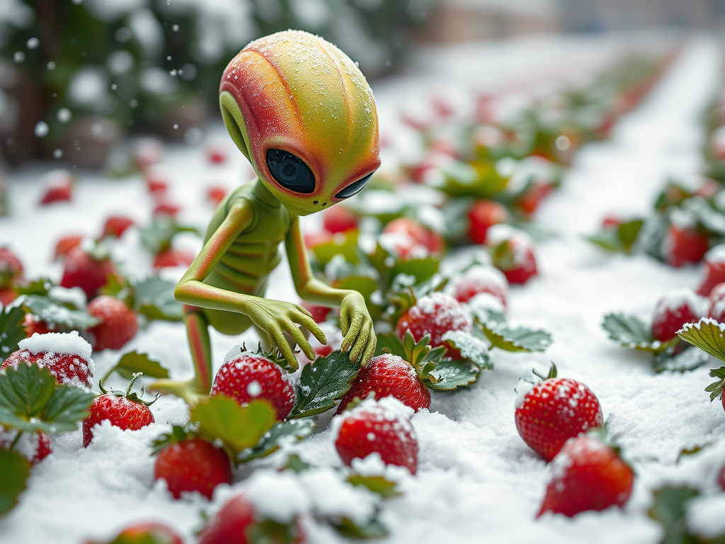 No snow or aliens on the allotment today
